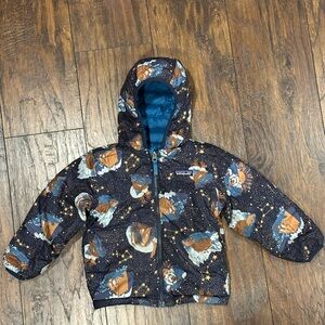 Boys reversible puffer down coat